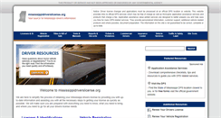 Desktop Screenshot of mississippidriverslicense.org